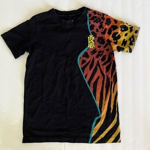 The Nike Tee Black and orange leopard print. Size M ( boys)